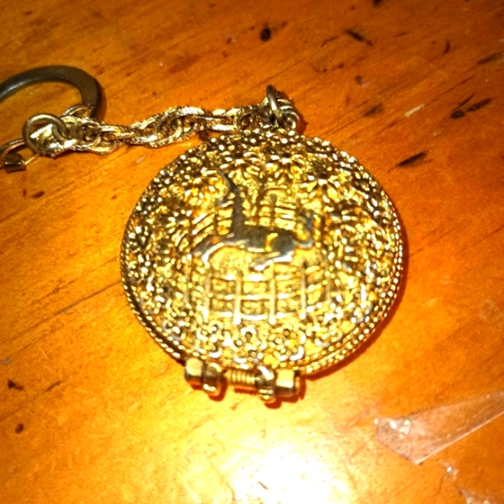UNICORN KEY CHAIN PERFUME INSIDE. 1960s never used! Was my grandmother's